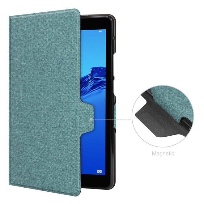 Huawei MatePad T8 Hülle - Case aus Stoff/Kunstleder - mit Standfunktion - grün