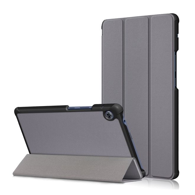 Huawei MatePad T8 Hülle - Dreifach faltbares Leder Case - grau