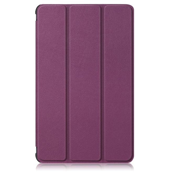 Huawei MatePad T8 Hülle - Dreifach faltbares Leder Case - purpur