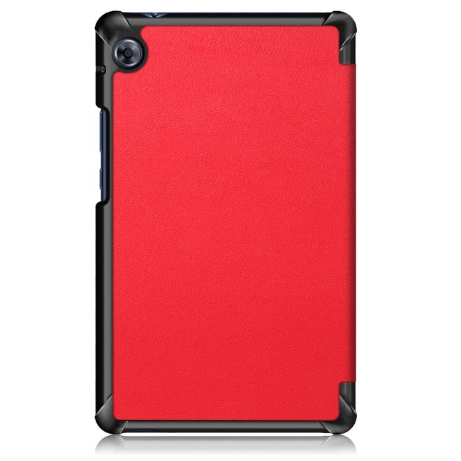Huawei MatePad T8 Hülle - Dreifach faltbares Leder Case - rot