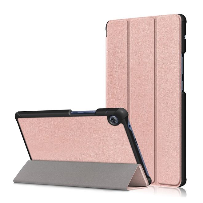 Huawei MatePad T8 Hülle - Dreifach faltbares Leder Case - rosegold