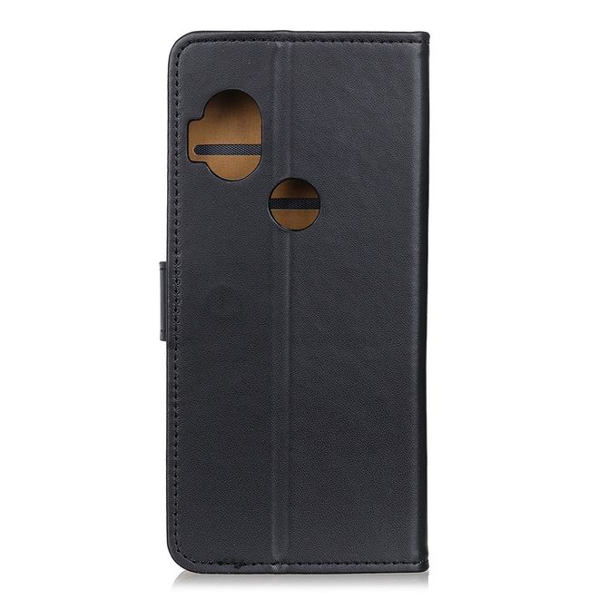 Motorola One Hyper Handy Hülle - Classic II Leder Bookcover Series - schwarz