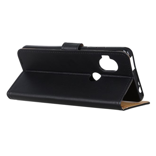 Motorola One Hyper Handy Hülle - Classic II Leder Bookcover Series - schwarz