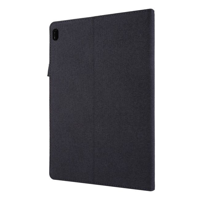 Lenovo Tab E10 Hülle - Case aus Stoff/Kunstleder - mit Standfunktion - schwarz