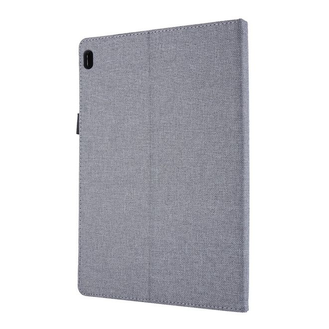 Lenovo Tab E10 Case - Fabric/Synthetic Leather Cover - with Stand Function - Grey