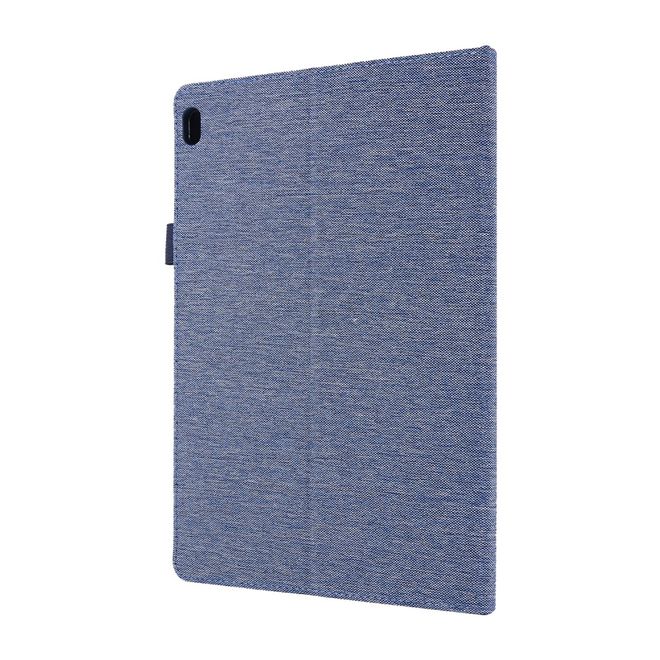 Lenovo Tab E10 Hülle - Case aus Stoff/Kunstleder - mit Standfunktion - blau