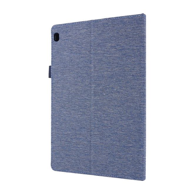 Lenovo Tab M10 Hülle - Case aus Stoff/Kunstleder - mit Standfunktion - blau