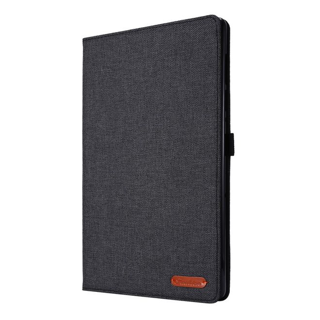 Lenovo Tab M10 FHD Plus (2nd Gen) Hülle - Case aus Stoff/Kunstleder - mit Standfunktion - schwarz