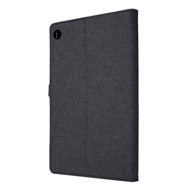 Lenovo Tab M10 FHD Plus (2nd Gen) Hülle - Case aus Stoff/Kunstleder - mit Standfunktion - schwarz