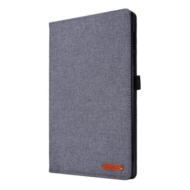 Lenovo Tab M10 FHD Plus (2nd Gen) Hülle - Case aus Stoff/Kunstleder - mit Standfunktion - grau