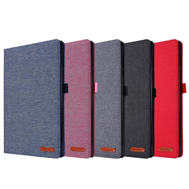 Lenovo Tab M10 FHD Plus (2nd Gen) Hülle - Case aus Stoff/Kunstleder - mit Standfunktion - grau