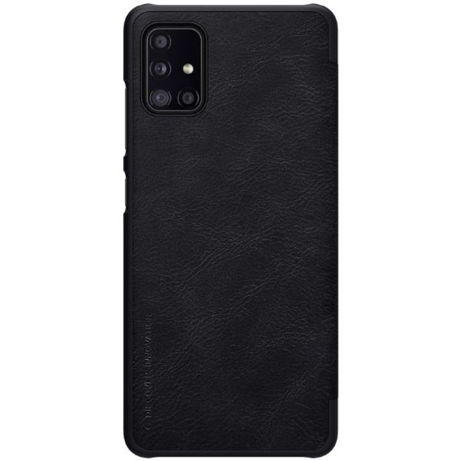 Nillkin - Samsung Galaxy A51 5G Hülle - Leder Book Case - Qin Series - schwarz
