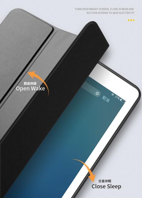 Goospery - iPad Air (2019) Tablet Hülle - Flip Bookcover Case - schwarz