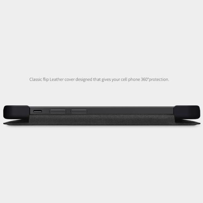 Nillkin - iPhone 12 Pro Max Hülle - Leder Book Case - Qin Series - rot