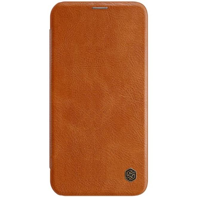 Nillkin - iPhone 12 Pro Max Hülle - Leder Book Case - Qin Series - braun