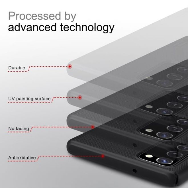 Nillkin - Samsung Galaxy Note 20 Hülle - Plastik Case - Super Frosted Shield Series - schwarz