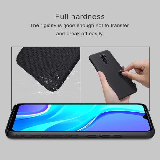 Nillkin - Xiaomi Redmi 9 Hülle - Plastik Case - Super Frosted Shield Series - schwarz