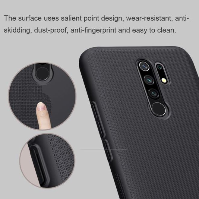 Nillkin - Xiaomi Redmi 9 Hülle - Plastik Case - Super Frosted Shield Series - schwarz