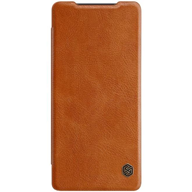 Nillkin - Samsung Galaxy Note 20 Hülle - Leder Book Case - Qin Series - braun