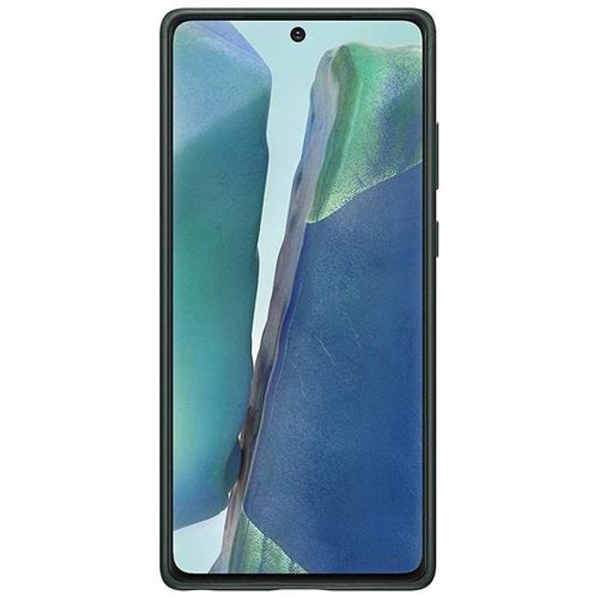 Samsung - Original Galaxy Note 20 Hülle - Hardcase - Leder Cover - grün
