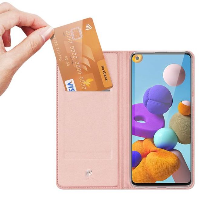 Dux Ducis - Samsung Galaxy A21s Hülle - Handy Bookcover - Skin Pro Series - rosegold