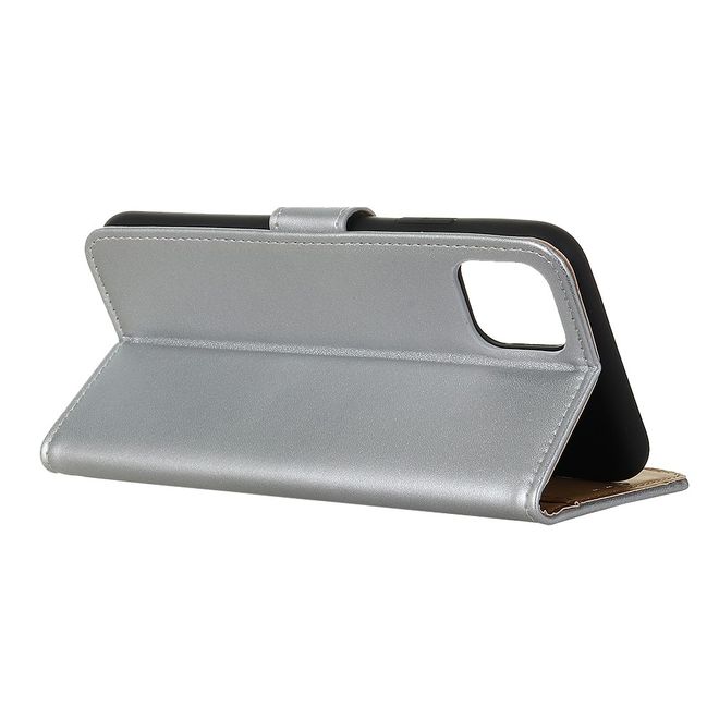 Étui pour iPhone 12 Pro Max - Collection Classic II en cuir - Argent