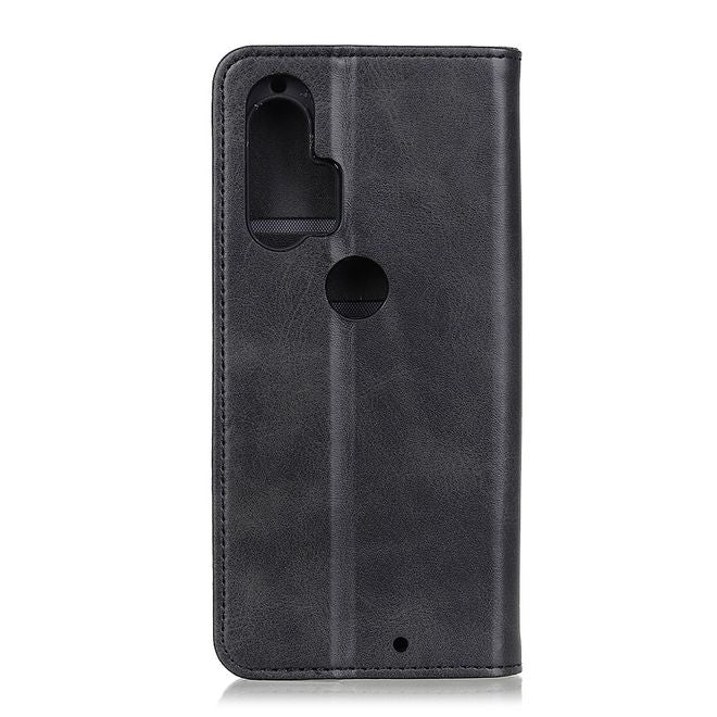 Motorola Edge+ Handy Hülle - Classic V Leder Bookcover Series - schwarz