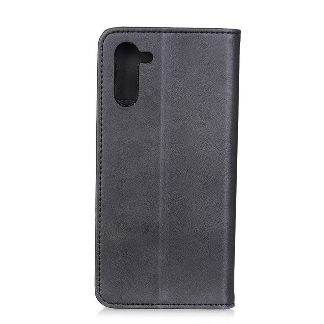 Motorola Edge Handy Hülle - Classic V Leder Bookcover Series - schwarz