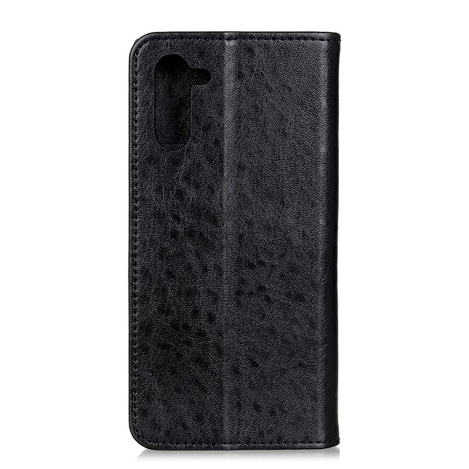 OnePlus Nord Handy Hülle - Crazy Horse V Leder Bookcover Series - schwarz