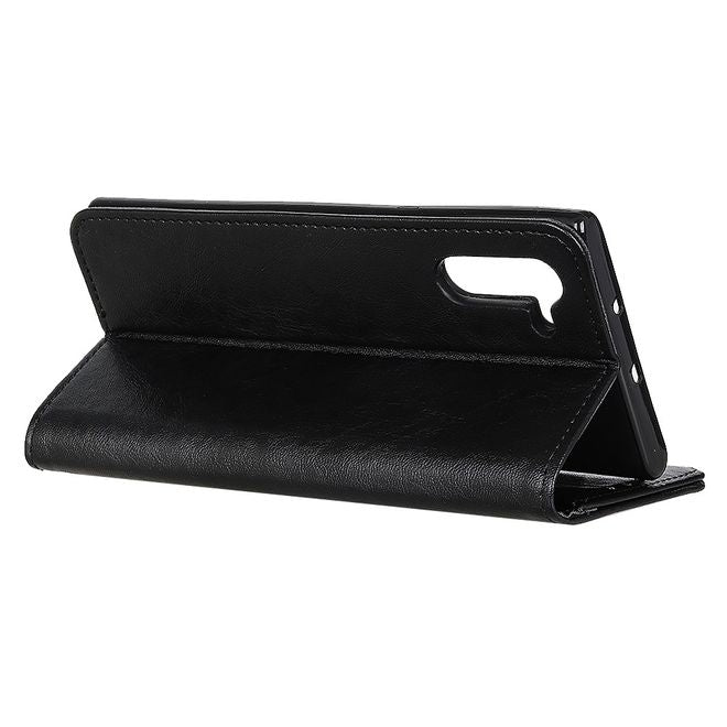 OnePlus Nord Handy Hülle - Crazy Horse V Leder Bookcover Series - schwarz