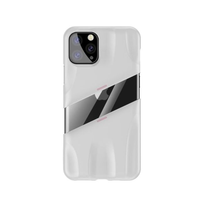 Baseus - iPhone 11 Pro Gaming Schutzhülle - zweiteilig - Airflow Series - weiss/rosa