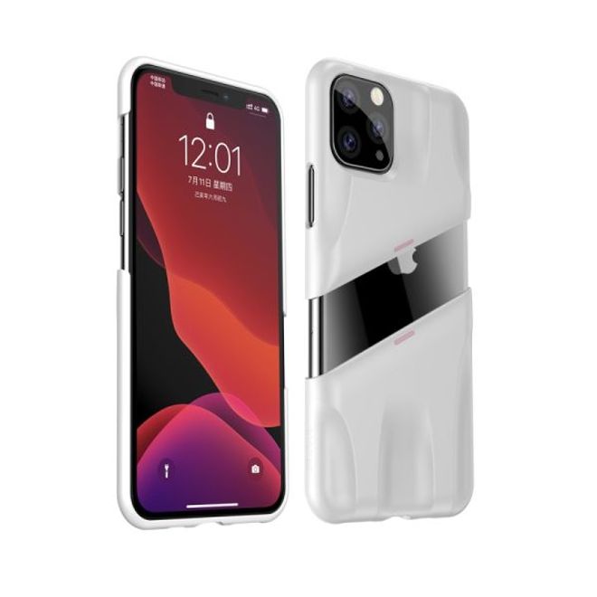 Baseus - iPhone 11 Pro Gaming Schutzhülle - zweiteilig - Airflow Series - weiss/rosa