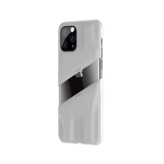Baseus - iPhone 11 Pro Gaming Schutzhülle - zweiteilig - Airflow Series - weiss/rosa