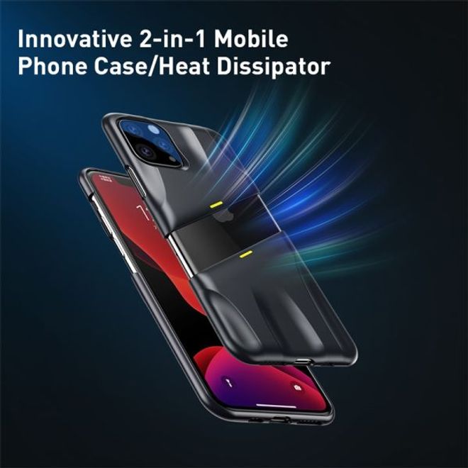 Baseus - iPhone 11 Pro Gaming Schutzhülle - zweiteilig - Airflow Series - weiss/rosa