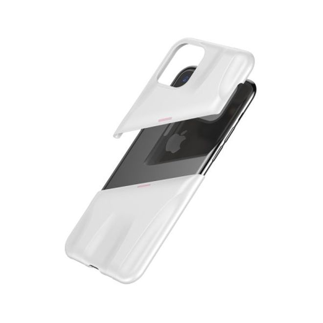 Baseus - iPhone 11 Pro Gaming Schutzhülle - zweiteilig - Airflow Series - weiss/rosa