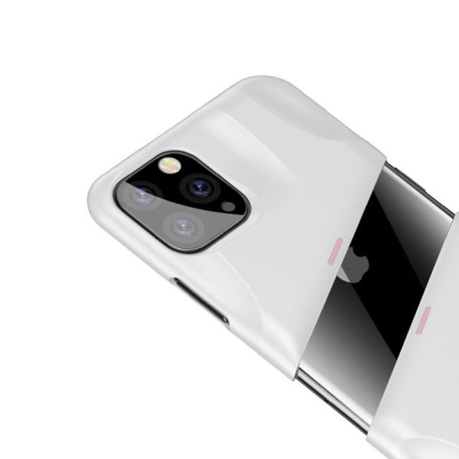 Baseus - iPhone 11 Pro Gaming Schutzhülle - zweiteilig - Airflow Series - weiss/rosa
