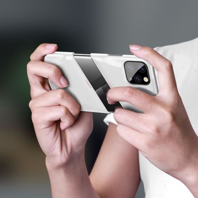 Baseus - iPhone 11 Pro Gaming Schutzhülle - zweiteilig - Airflow Series - weiss/rosa
