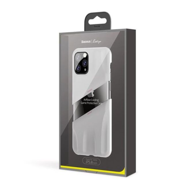 Baseus - iPhone 11 Pro Gaming Schutzhülle - zweiteilig - Airflow Series - weiss/rosa