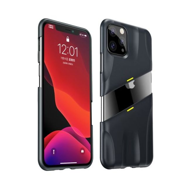 Baseus - iPhone 11 Pro Gaming Schutzhülle - zweiteilig - Airflow Series - grau/gelb