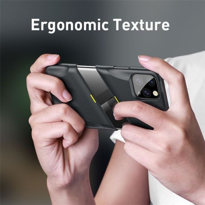Baseus - iPhone 11 Pro Gaming Schutzhülle - zweiteilig - Airflow Series - grau/gelb