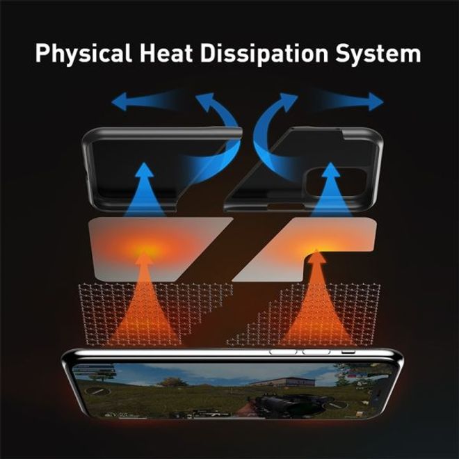 Baseus - iPhone 11 Pro Gaming Schutzhülle - zweiteilig - Airflow Series - grau/gelb