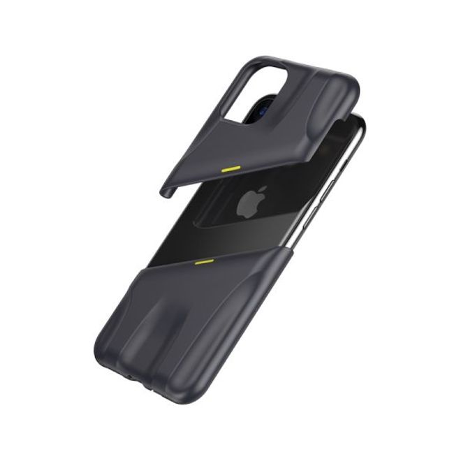 Baseus - iPhone 11 Pro Gaming Schutzhülle - zweiteilig - Airflow Series - grau/gelb