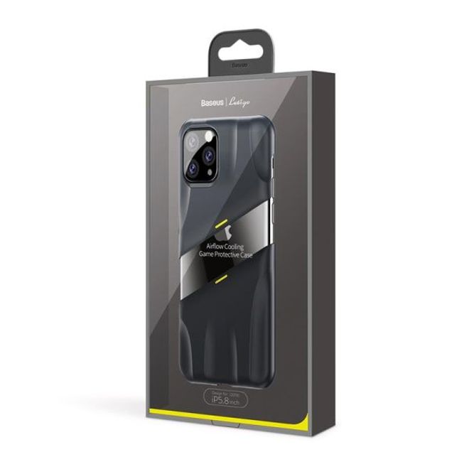 Baseus - iPhone 11 Pro Gaming Schutzhülle - zweiteilig - Airflow Series - grau/gelb
