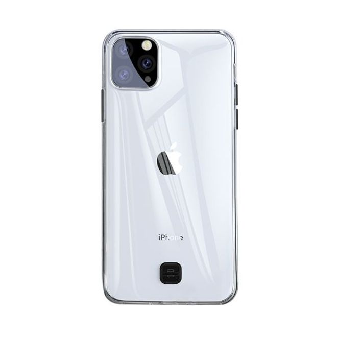 Baseus - iPhone 11 Pro Hülle - mit Anti-Lost Schleife fürs Handgelenk - transparent/schwarz