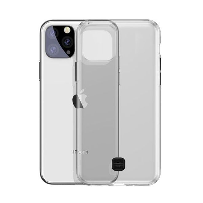 Baseus - iPhone 11 Pro Hülle - mit Anti-Lost Schleife fürs Handgelenk - transparent/schwarz