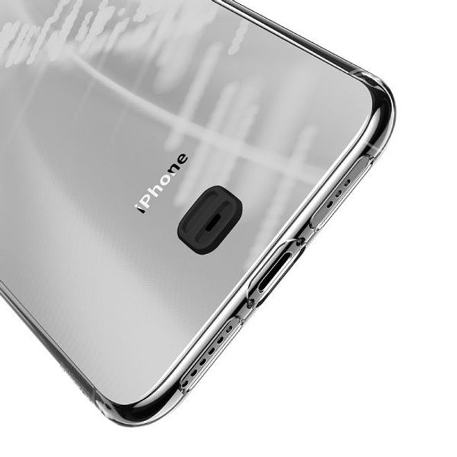 Baseus - iPhone 11 Pro Hülle - mit Anti-Lost Schleife fürs Handgelenk - transparent/schwarz