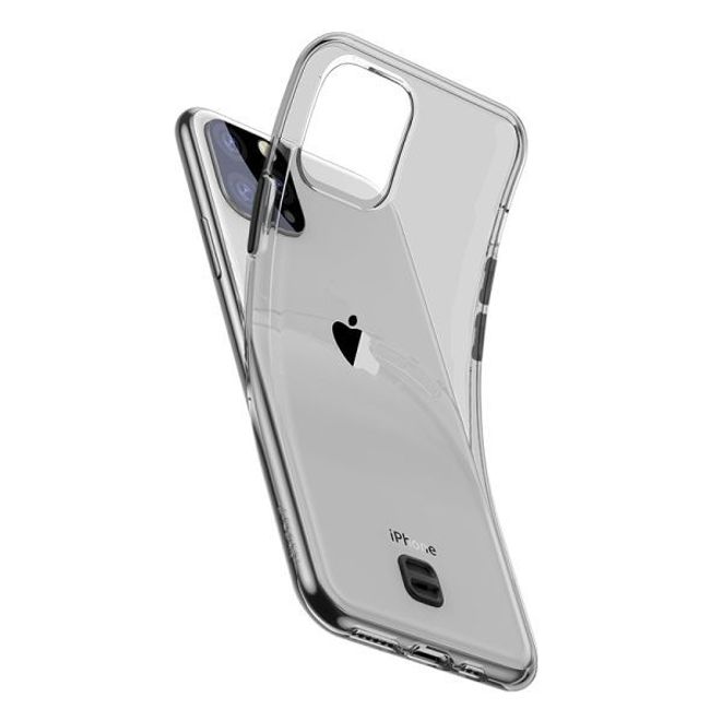 Baseus - iPhone 11 Pro Hülle - mit Anti-Lost Schleife fürs Handgelenk - transparent/schwarz