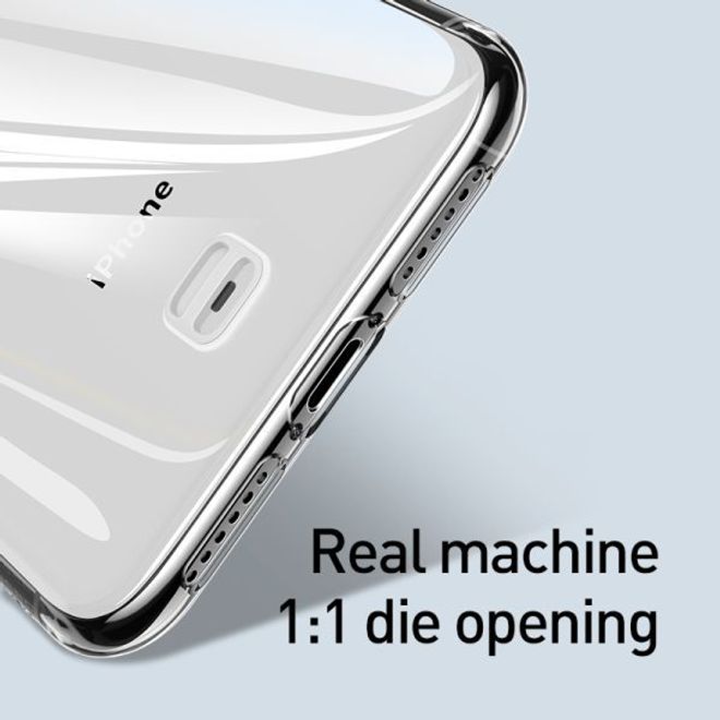 Baseus - iPhone 11 Pro Hülle - mit Anti-Lost Schleife fürs Handgelenk - transparent/schwarz