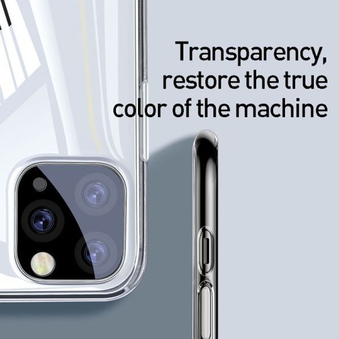 Baseus - iPhone 11 Pro Hülle - mit Anti-Lost Schleife fürs Handgelenk - transparent/schwarz
