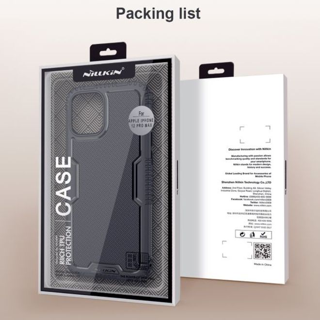 Nillkin - iPhone 12 Pro Max Hülle - TPU Softcase - Tactics Series - schwarz